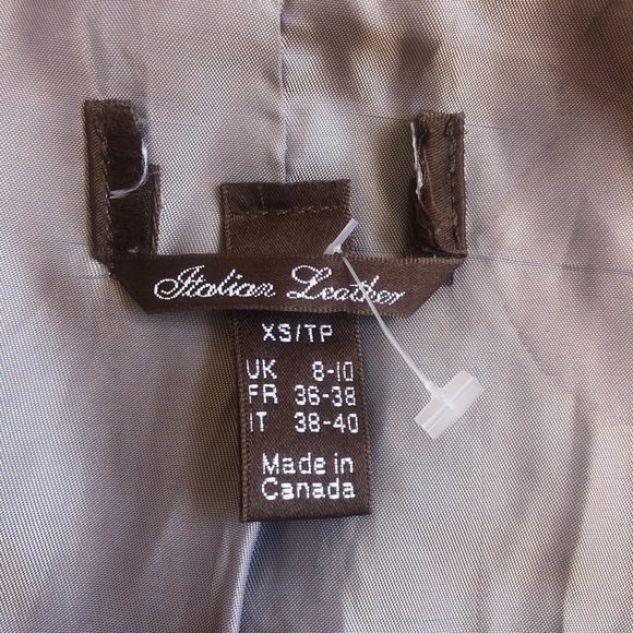 Italian leather jacket-made in Canada - Picture 8 of 8